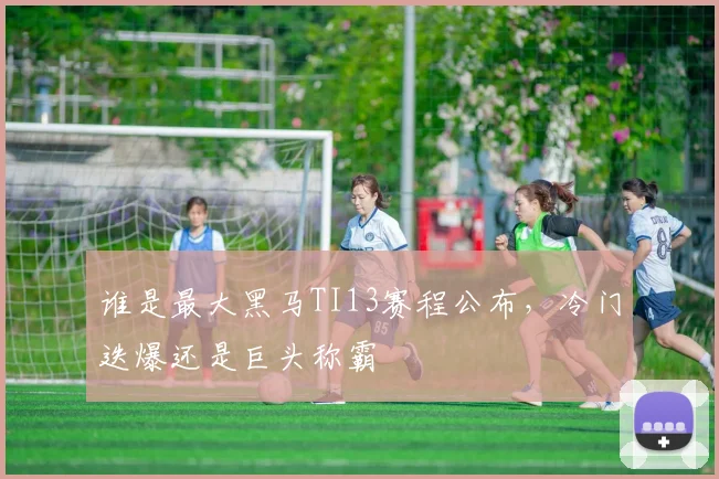 谁是最大黑马TI13赛程公布，冷门迭爆还是巨头称霸